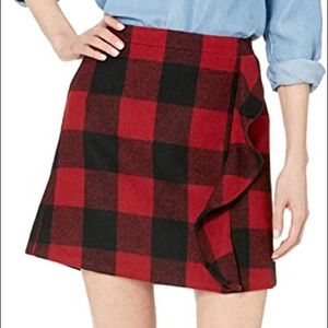 Jcrew Buffalo plaid skirt EUC